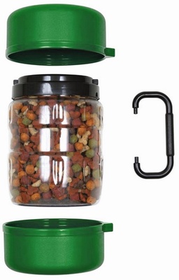 Comedero/bebedero de Viaje Verde 1.5l